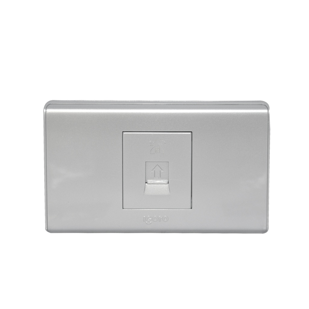 TOMA PARA TELEFONO COLOR PLATA REF. A2072-S MARCA IGOTO
