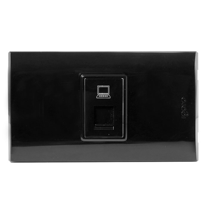 TOMA PARA RED/PC COLOR NEGRO REF. B408-B MARCA IGOTO