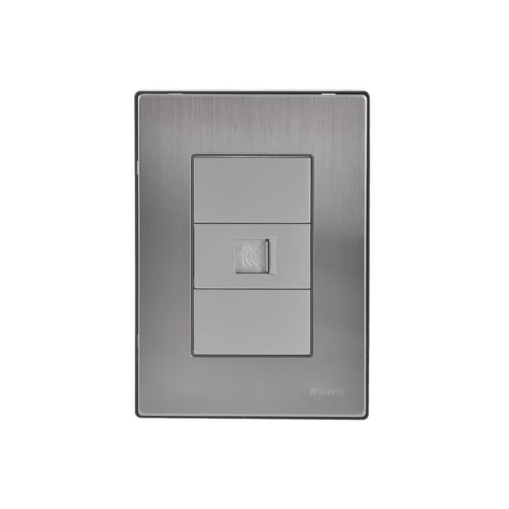 TOMA PARA TELEFONO SERIE INOX COLOR PLATA REF. I402 MARCA IGOTO