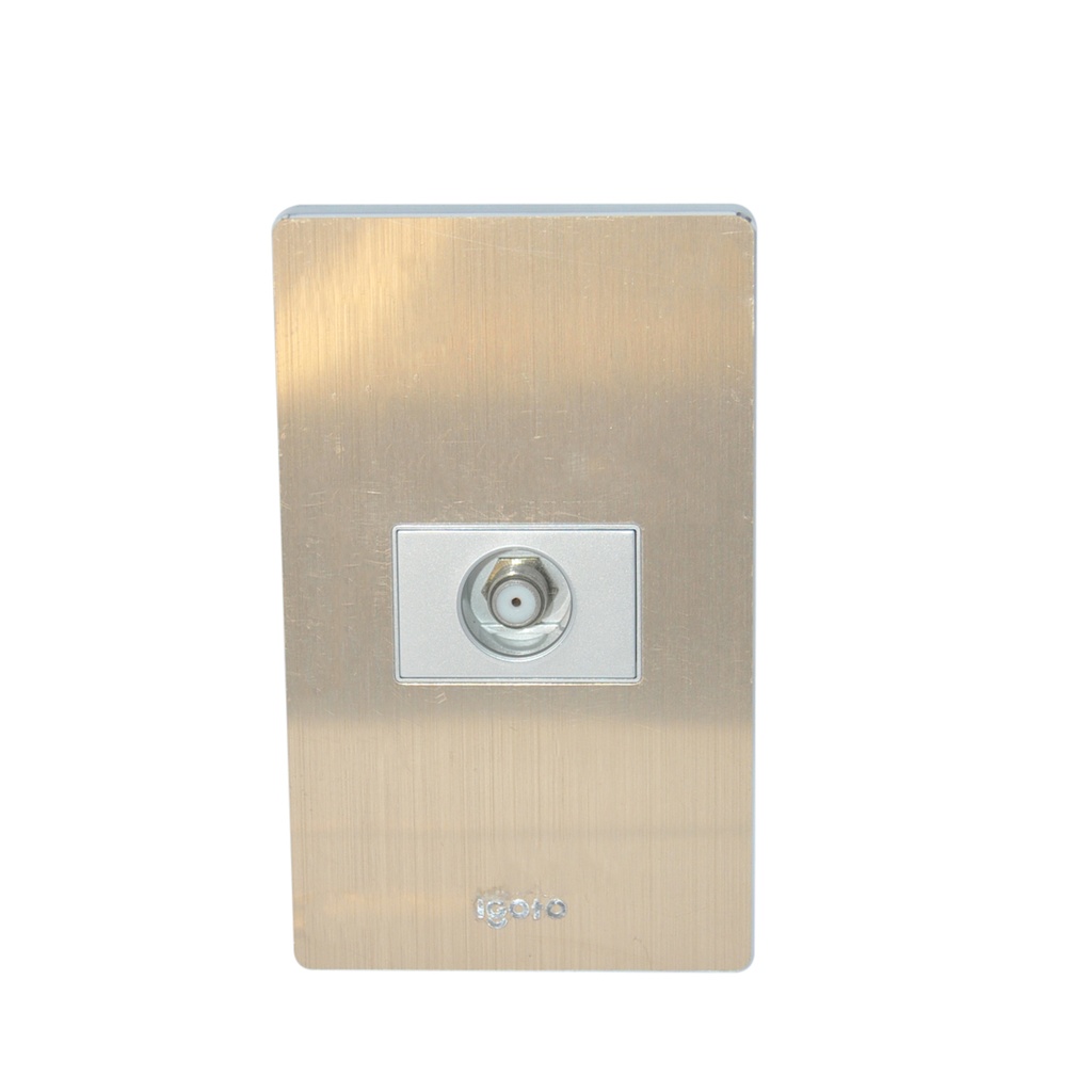 TOMA PARA TV COLOR BRONCE REF. X302 MARCA IGOTO