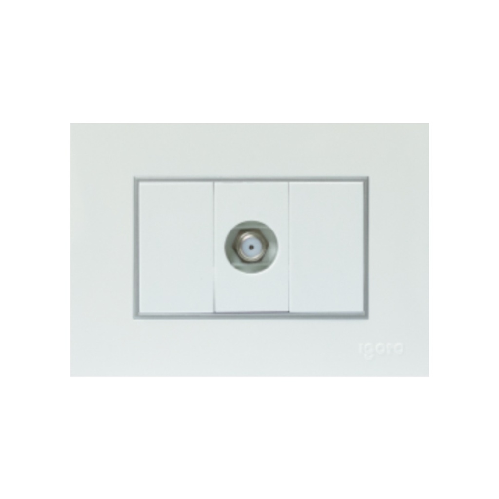 TOMA PARA TV COLOR BLANCO REF. Z302-W MARCA IGOTO