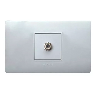 TOMA COAXIAL DE TV BLANCO REF. 490009 MARCA ILEC