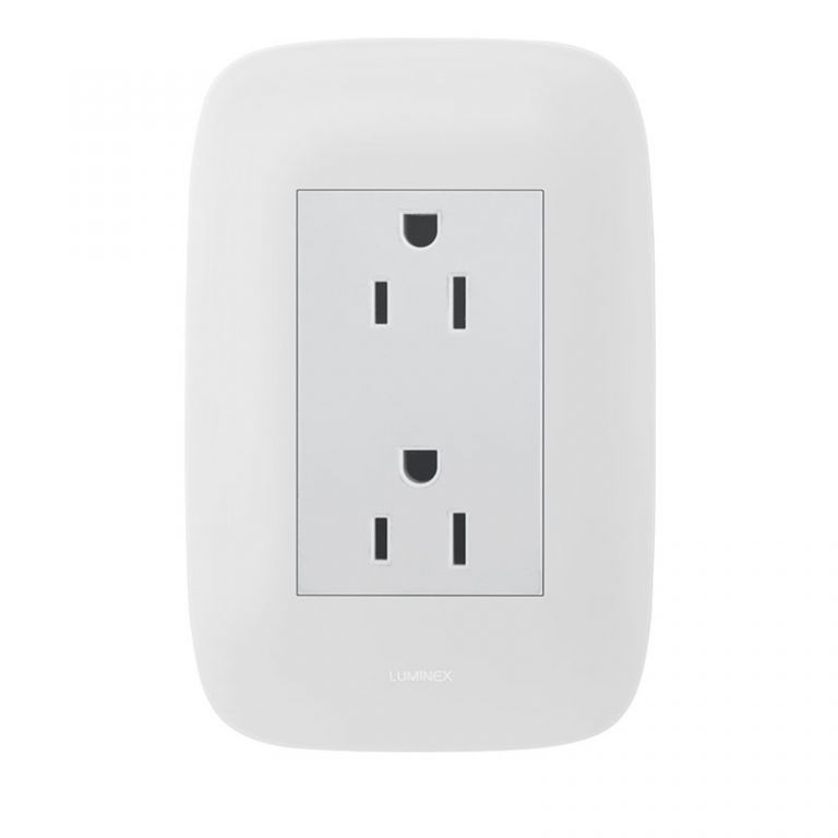 TOMA CORRIENTE DOBLE PARA EMPOTRAR REF. TC016-001 / ML106 MARCA INDUMA