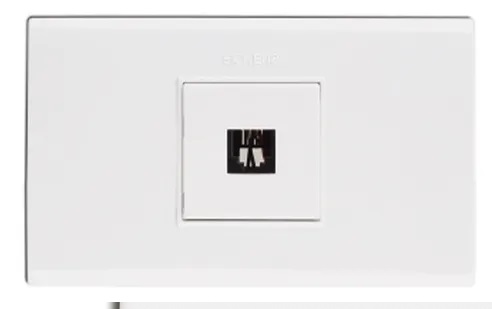 TOMA DE TELEFONO SENCILLA COLOR BLANCO REF. BL-118K-17 MARCA PICKENS