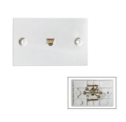 TOMA DE CONECTOR RJ11 / 6 POSICIONES 4 CONTACTOS REF. 06034 SERIE BLOCK MARCA VIMAR