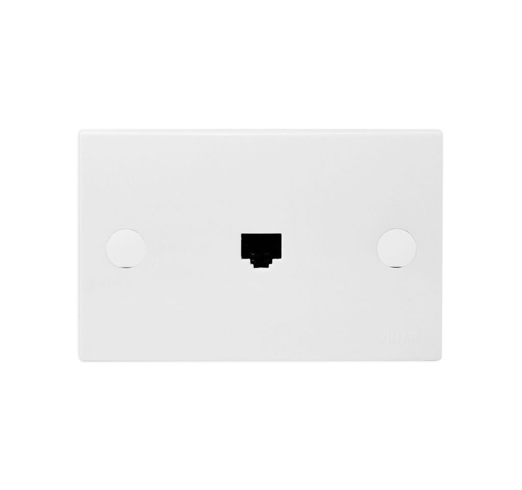 TOMA DE CONECTOR RJ45 UTP KEYSTON CAT6 REF. 06037.6 SERIE BLOCK MARCA VIMAR