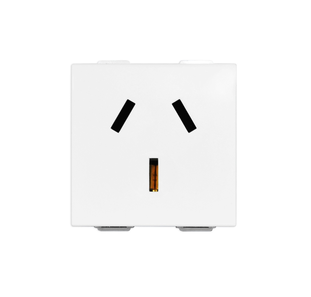 TOMA CORRIENTE 2P + T 20A 120-250V (220V) ( TACO ) ( PATA GALLINA ) NEVE REF. 09253 VIMAR