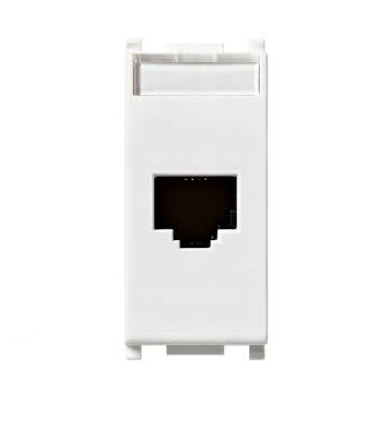 TOMA DE CONECTOR RJ45 NETSAFE CAT 6E UTP 8 CONTACTOS ( TACO ) SERIE NEVE REF. 09339.6 VIMAR