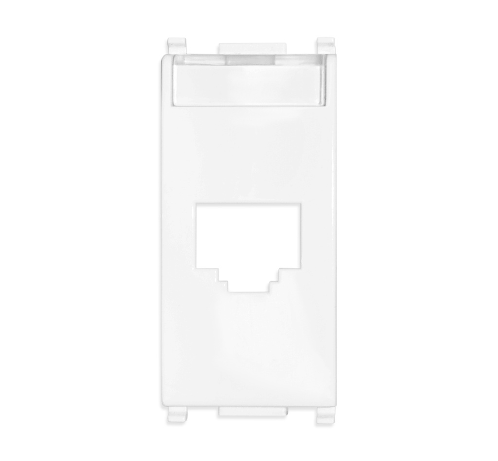 TOMA DE CONECTOR RJ45 NETSAFE CATEGORIA 6E UTP 8 CONTACTO SERIE PLANA BLANCO REF.14339.6 MARCA VIMAR