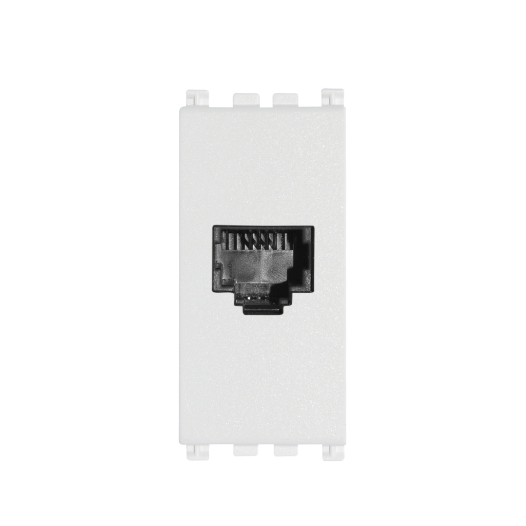 TOMA DE CONECTOR RJ11 ( TACO ) / 6 POSICIONES 4 CONTACTOS SERIE ARKE COLOR BLANCO REF. 19320.B VIMAR