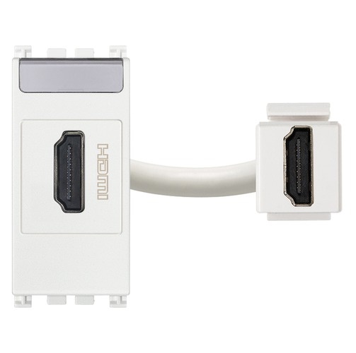 MODULO PARA HDMI INTERNO EXTERNO REF. 19346.B ARKE COLOR BLANCO MARCA VIMAR