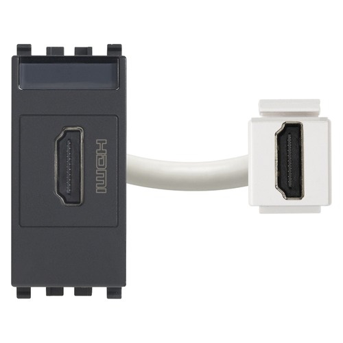 TOMA CON CONECTOR HDMI ( TACO ) COLOR GRIS EIKON REF. 20346 MARCA VIMAR