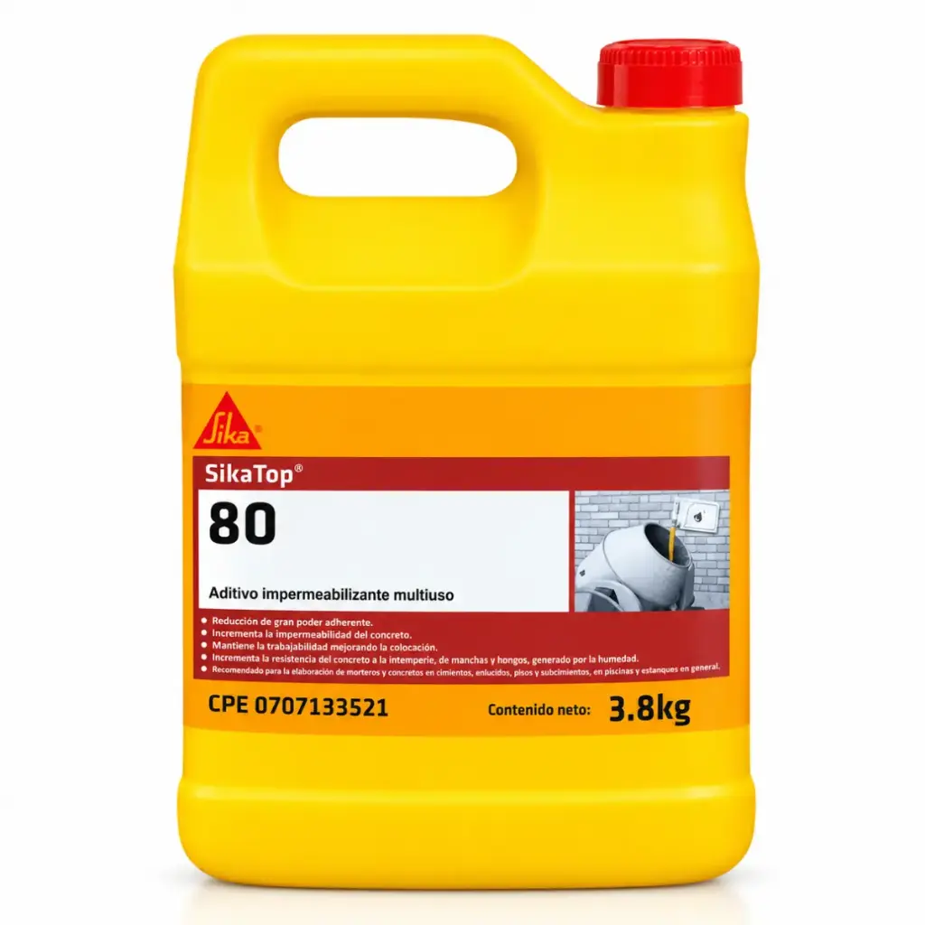 SIKA TOP 80 - 1 GLN ADITIVO IMPERMEABILIZANTE MULTIUSO ADHERENCIA AL CONCRETO REF.000927 MARCA SIKA