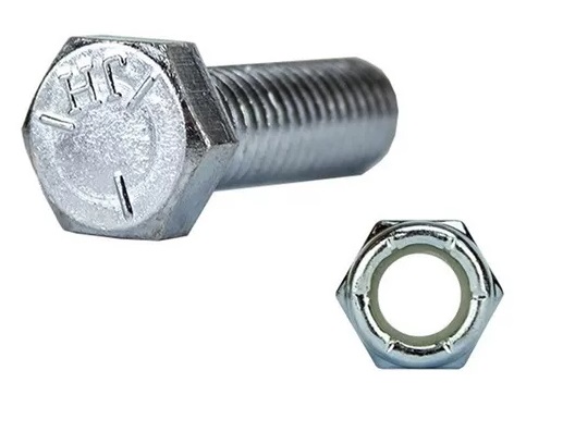 TORNILLO HEXAGONAL G5 UNC NAT 3/8" X 21/2" CON TUERCA UNIDAD MARCA AVILA