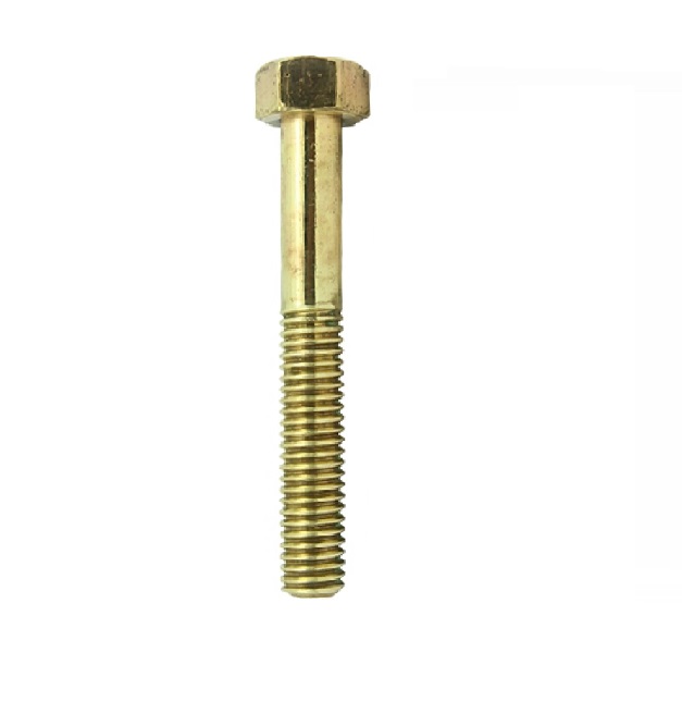 TORNILLO DE LATON HEXAGONAL ROSCA UNICA 3/8X3-1/4" REF. A06-V-12X104 MARCA VENEPRO