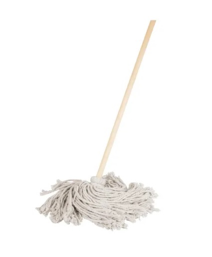 TRAPEADOR / MOPA DE ALGODON DE 250 GR 38 CM X 22 CM CON CABO COD. MECH-250 REF. 57060 MARCA KLINTEK