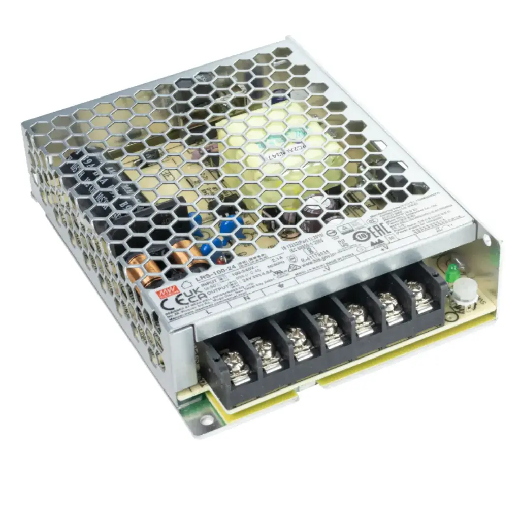 TRANSFORMADOR / DRIVER DE ENERGIA/FUENTE DE PODER 24V 150W MEANWELL LRS-150-24 REF. LUM-378-2 LUMIND