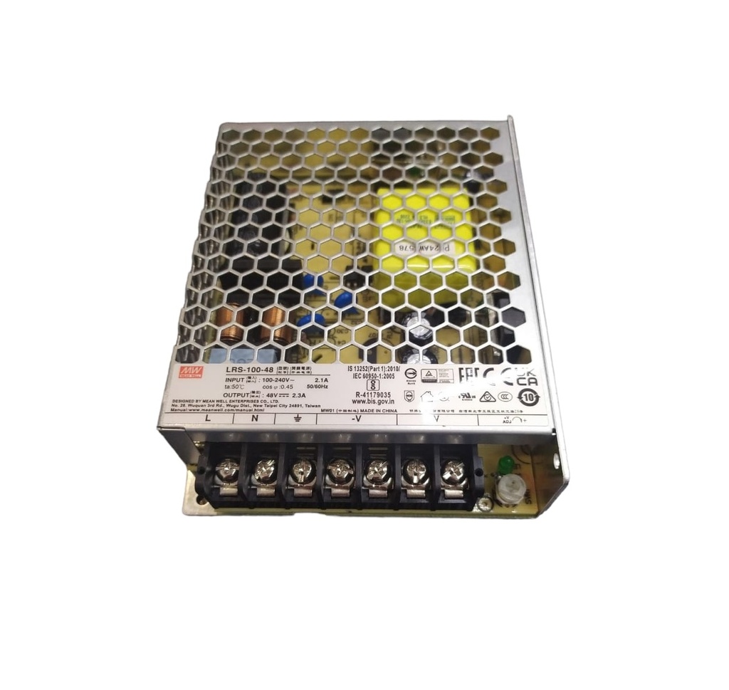 TRANSFORMADOR DE ENERGIA / MEANWELL 48V 2.30 A 100W P/RIEL TRACK LIGHT MAGNETICO REF.LUM-473 LUMIND