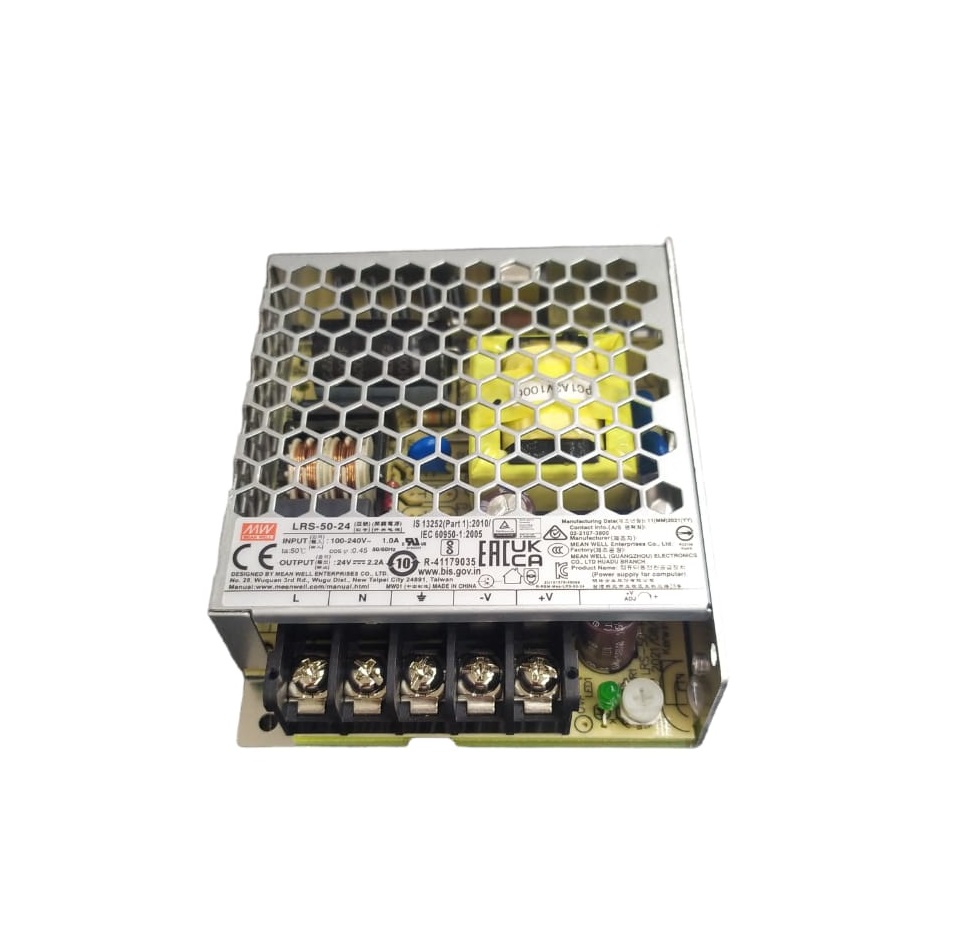 TRANSFORMADOR DRIVER / DE ENERGIA / FUENTE DE PODER 24V 50 W 100-240 V REF. LRS-50-24 LUXOLAR