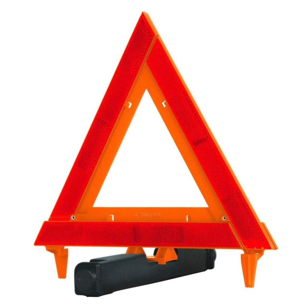 TRIANGULO DE SEGURIDAD PLASTICO 29 CM MOD. TRISE-290 REF. 10943 MARCA TRUPER