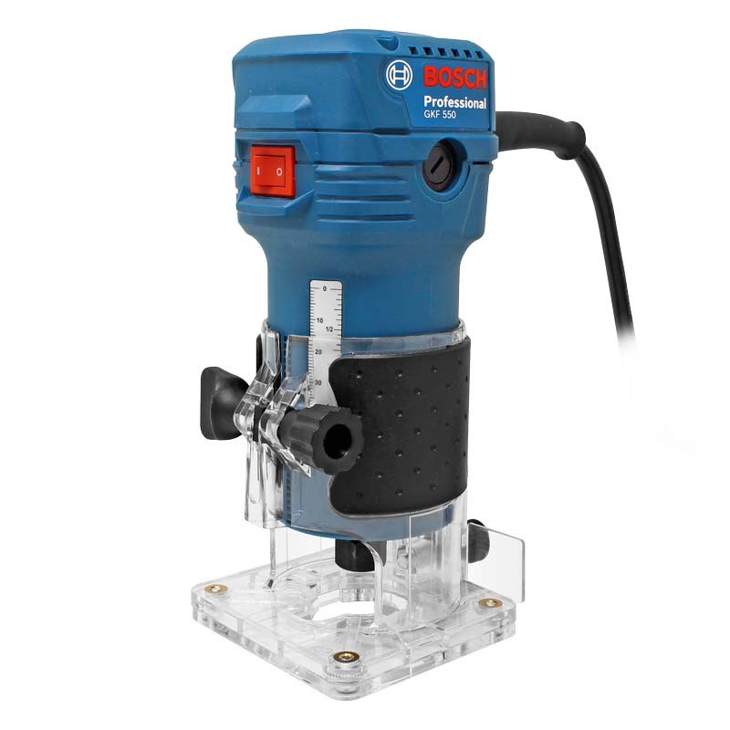 TROMPO PARA CANTOS 500 W 6 MM 1/4" 33.000 RPM REF. GKF 550 / 792745 COD. 866385 MARCA BOSCH