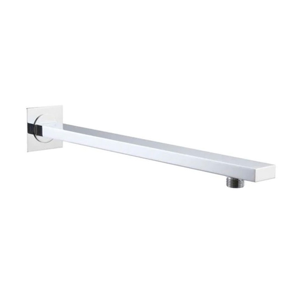 TUBO DE DUCHA PARA REGADERA CUADRADO CROMADO 30 CM REF. DUC.05.02 MARCA BARI