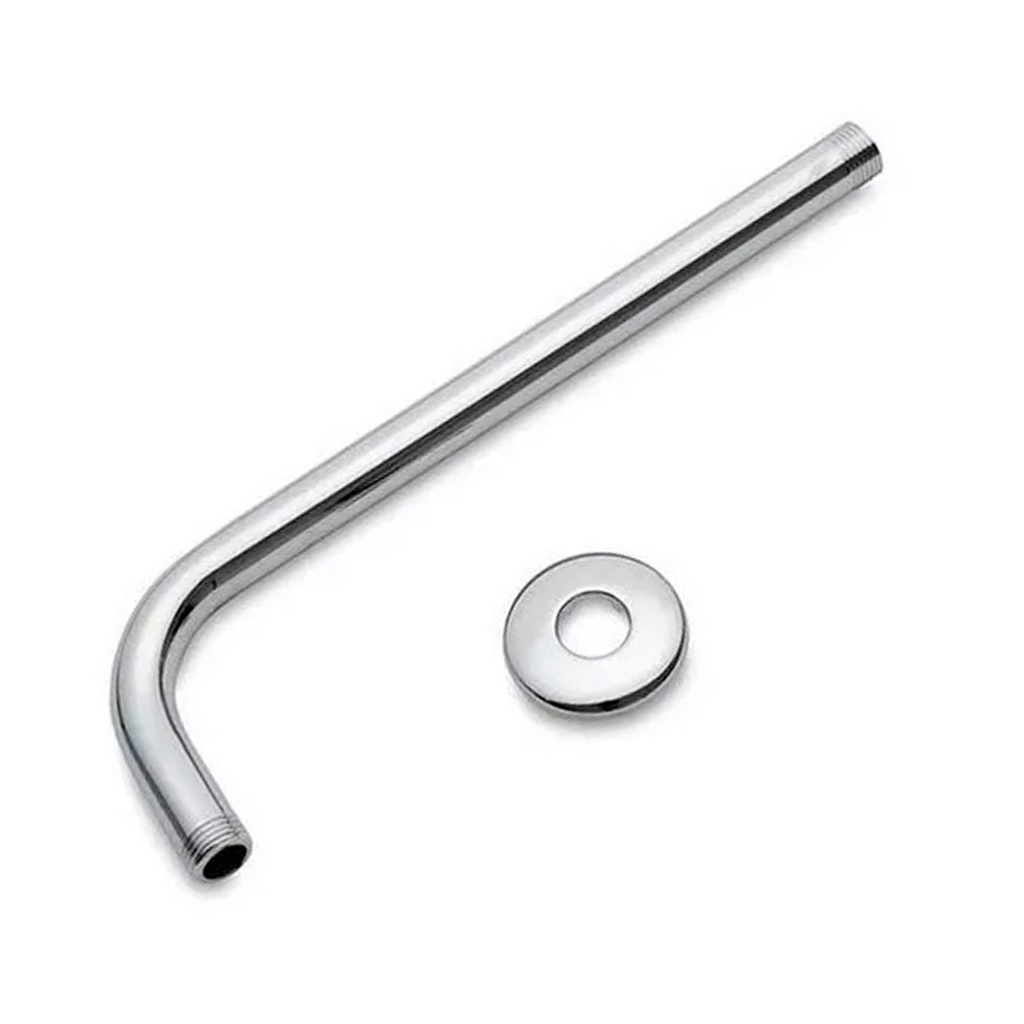 TUBO DE DUCHA PARA REGADERA LARGO DE 40 CM REDONDO CEPILLADO REF. DUC.05.03 MARCA BARI
