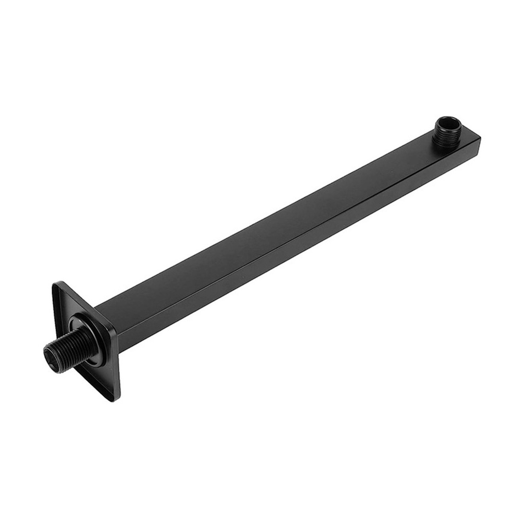 TUBO DE DUCHA PARA REGADERA LARGO DE 38,5 CM CUADRADO NEGRO REF. DUC.05.10 MARCA BARI