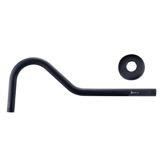 TUBO LARGO PARA REGADERA 1/2 X CISNE BLACK REF. GRI-1947 MARCA BELT-G