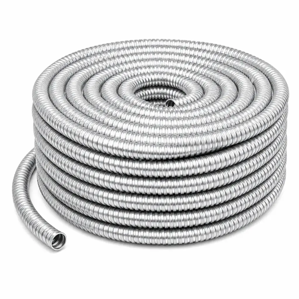 TUBO CORRUGADO EMT METALICO FLEXIBLE 2" POR METRO REF. FC07 MARCA DONSEN