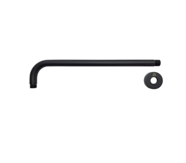 TUBO DE DUCHA PARA REGADERA CON ROSETA BLACK MATE 40 CM REF. 35ACC830-01 MARCA FP