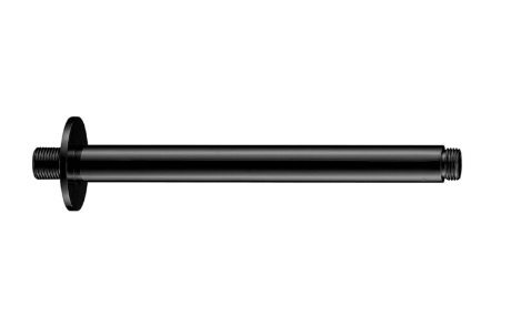 TUBO DE DUCHA / REGADERA A TECHO QM+ SERIE SUPREME 30 CM COLOR NEGRO BLACK MARCA QUALITY METAL