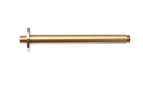TUBO DE DUCHA / REGADERA A TECHO QM+ SERIE SUPREME 30 CM COLOR DORADO GOLD MARCA QUALITY METAL