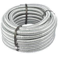 TUBO CORRUGADO EMT METALICO FLEXIBLE 3/4" POR METRO REF. BX3444 MARCA SAMG ELECTRIC