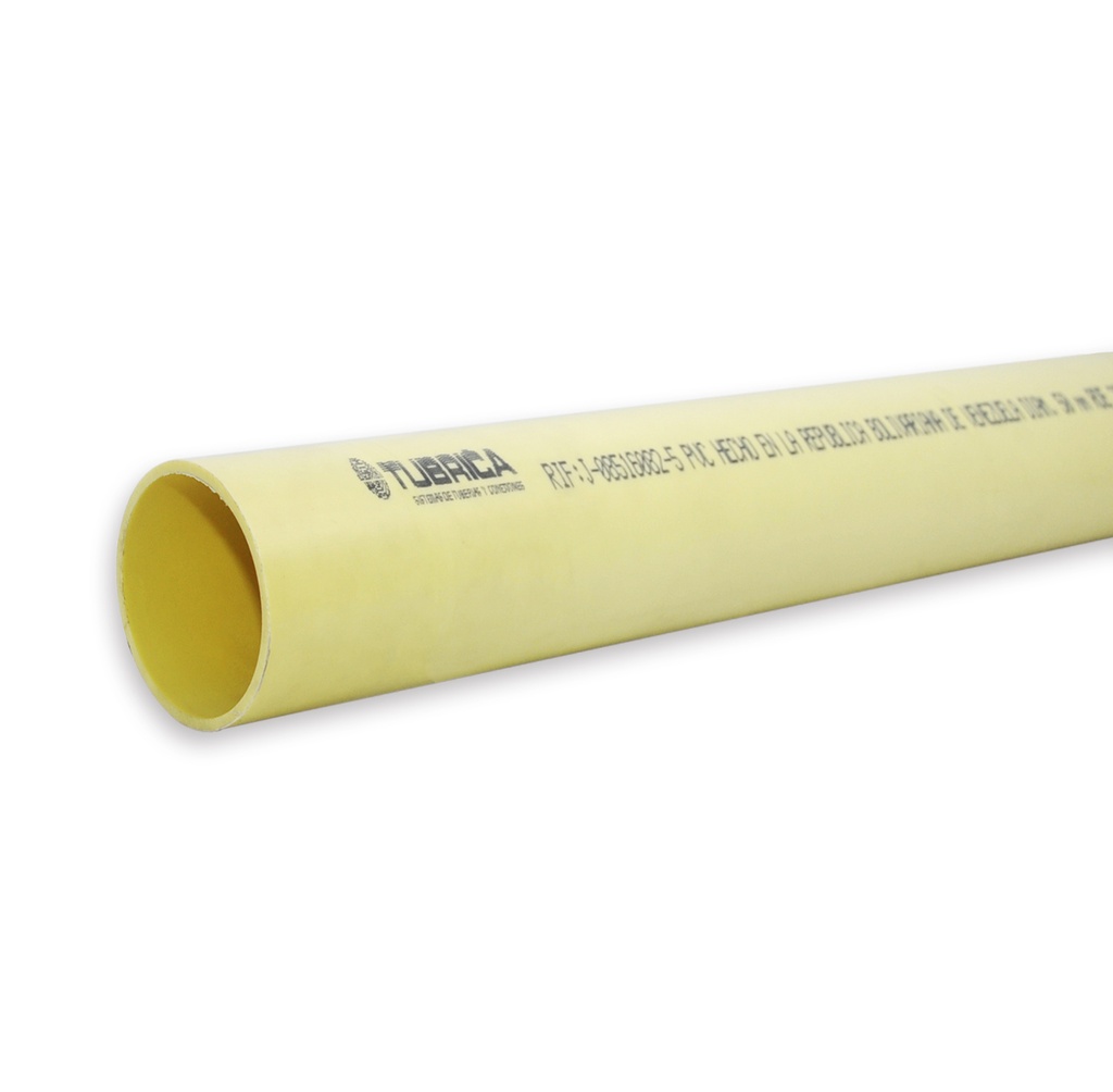 TUBO DE PVC PARA AGUA SERVIDA DE 160 MM X 3 MTS (6" X 3 MTR) REF. 1010000262 MARCA TUBRICA