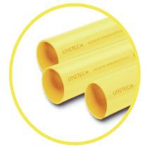 TUBO DE PVC PARA AGUA SERVIDA DE 110 MM X 3 MTS (4" X 3 MTS) AMARILLO REF. T02243 UNITECA