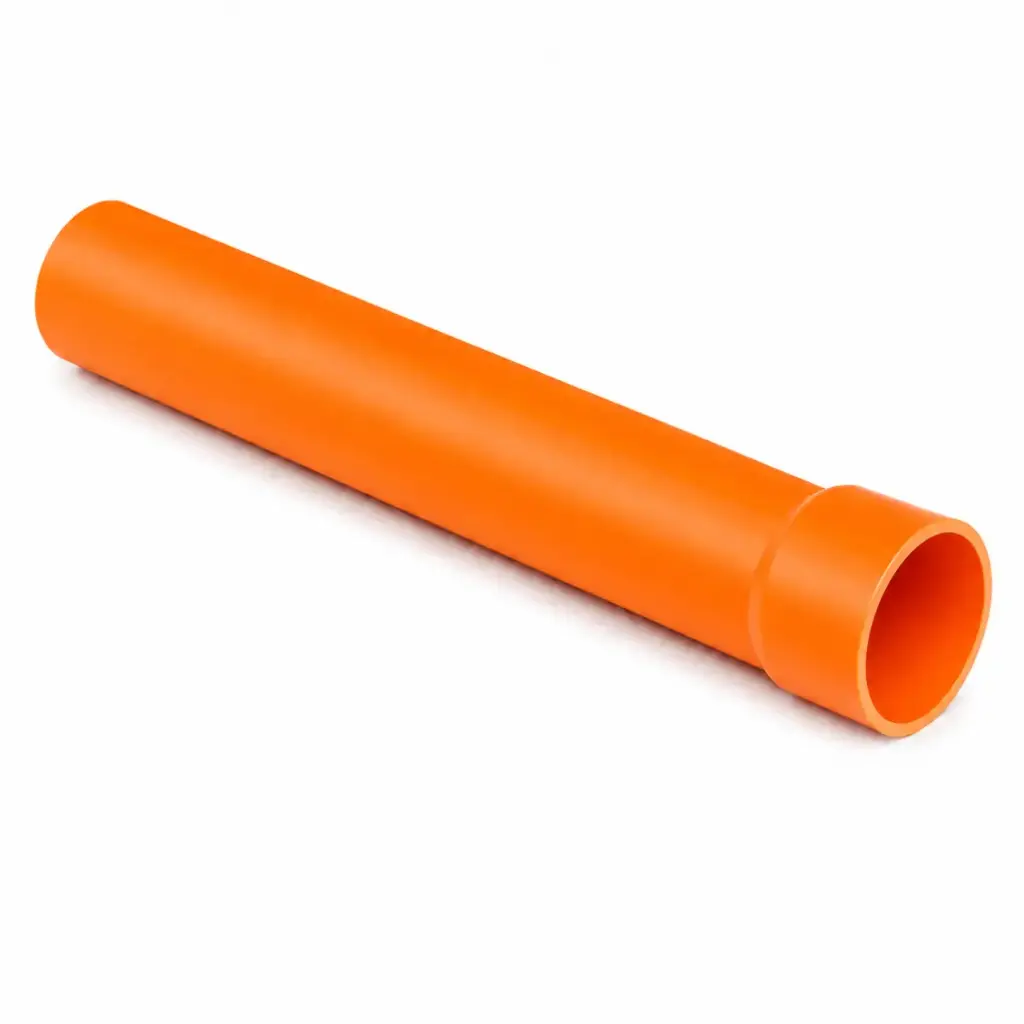 TUBO DE PVC PARA AGUA SERVIDA REFORZADO DE 50 MM X 3 MTS (2" X 3 MTS) NARANJA REF. T10183 UNITECA