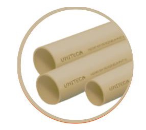 TUBO CPVC ASTM 1" X 3 MTS RDE 11 - 100 PSI REF. T23033 MARCA UNITECA