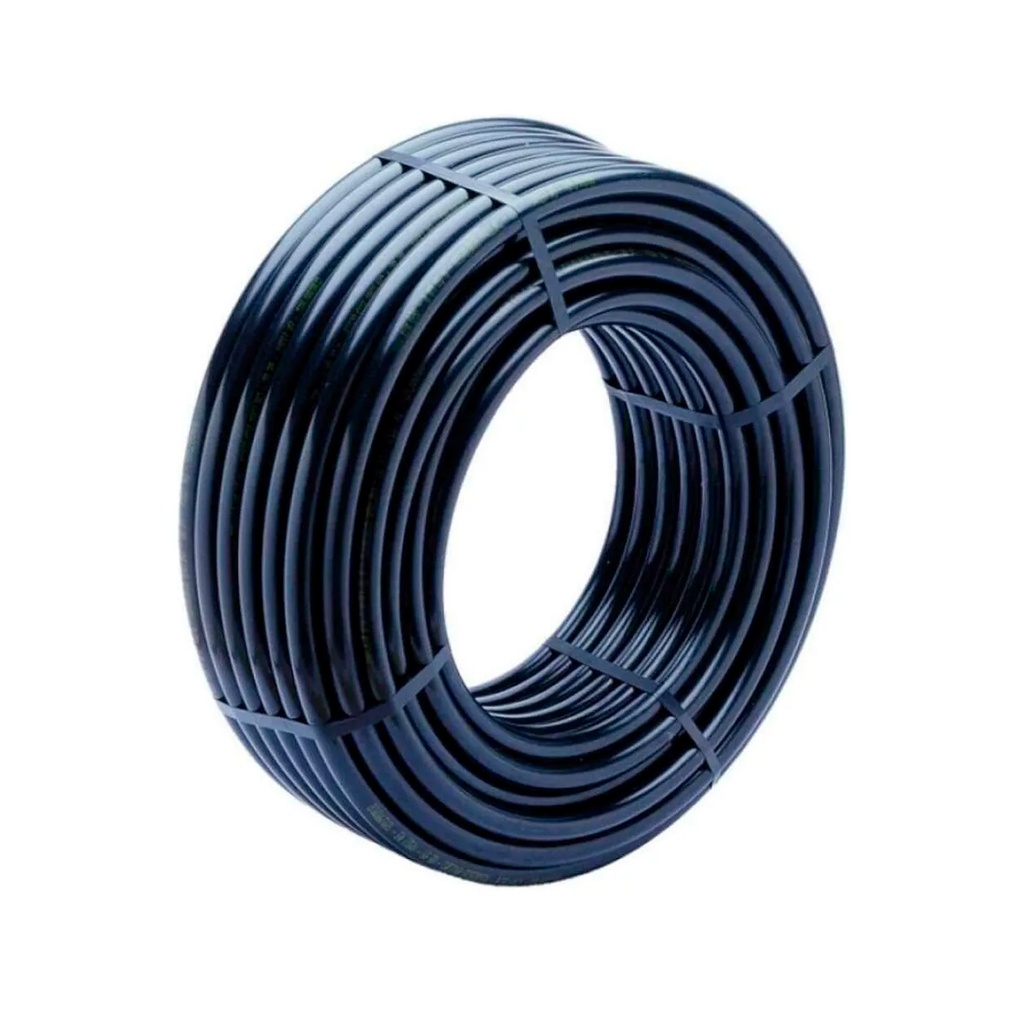 TUBO DE POLIETILENO PEAD 75 MM SDR 17-150 PSI P/ RIEGO ROLLO 100 MTR REF. TP75150 MARCA UNITECA