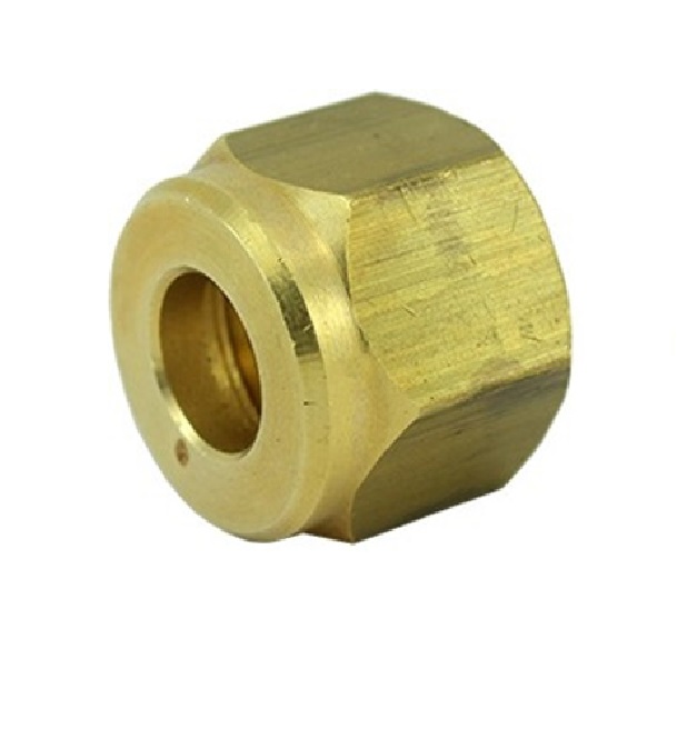 TUERCA DE LATON REG. OXIGENO ROSCA SAE 29/32" REF. D10-V-29 MARCA VENEPRO