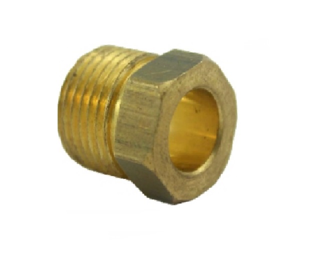 CONEXIÓN DE LATON TUERCA FLARE 45° INVERTIDA 1/4" REF. 41-WV-08 MARCA VENEPRO