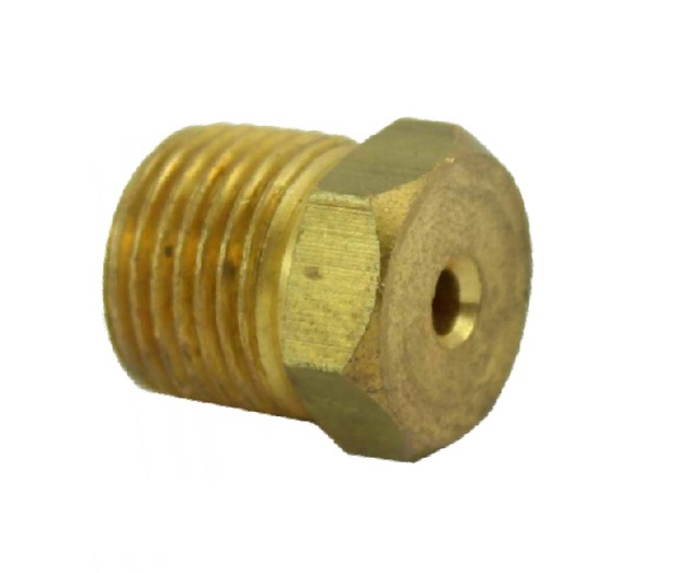 CONEXIÓN DE LATON TUERCA FLARE 45° INV. MACHO REDUC. 1/2X5/16" REF. 41-WRV-16X10 MARCA VENEPRO