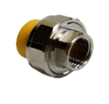 UNION CON ROSCA HEMBRA DE 25 MM X 3/4" LINEA AMARILLA REF. DSI002A MARCA DONSEN