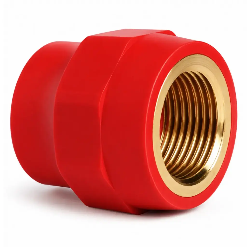 UNIÓN CON ROSCA HEMBRA DE 63 MM X 2" FIRETEC LINEA ROJA COD-DSI006F MARCA DONSEN