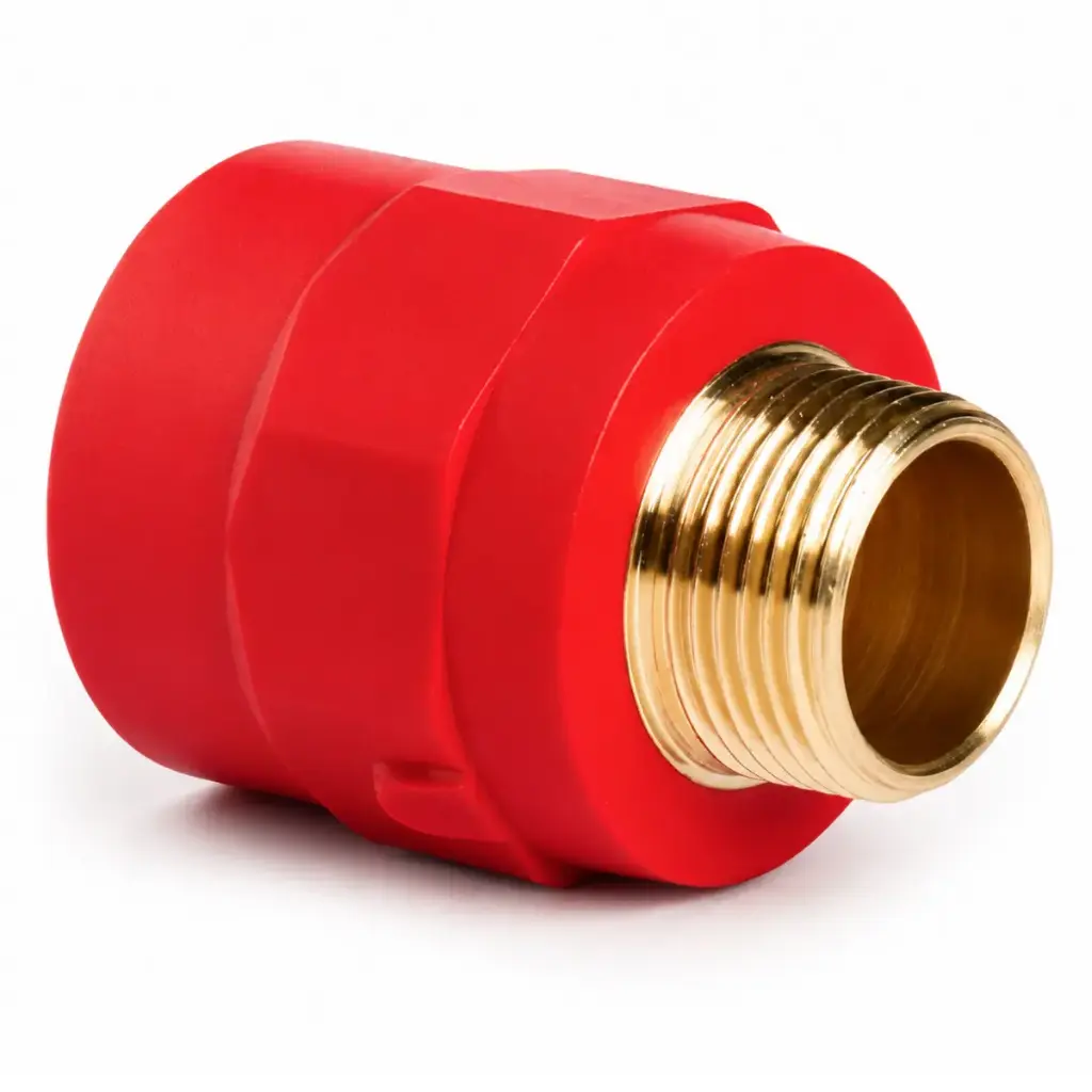 UNIÓN CON ROSCA MACHO DE 50 MM X 1 1/2" FIRETEC LINEA ROJA COD-DSI205F MARCA DONSEN