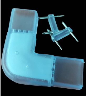 UNION DE SILICONE PARA CINTA LED 180 (LUM-29) DOBLE CHIP 110 V TRANSPARENTE REF-LUM-43 MARCA LUMIND