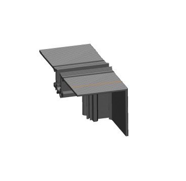 UNION CONECTOR FRONTAL 7X3X3CM NEGRO P/RIEL MAGNETICO ULTRADELGADO REF.LUM-686 LUMIND