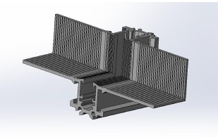 UNION CONECTOR PARED-TECHO 7X3X3CM NEGRO P/RIEL MAGNETICO ULTRADELGADO REF.LUM-687 LUMIND