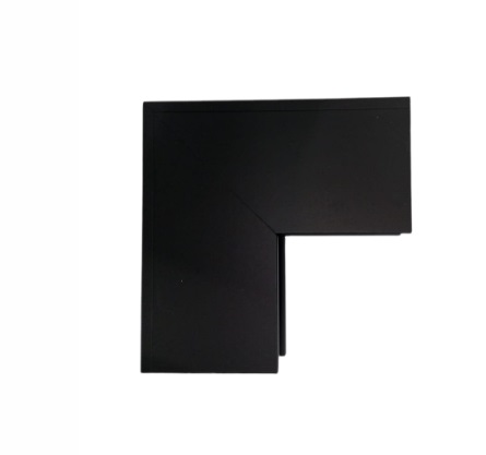 UNION CONECTOR ANGULO EN TECHO /PARED METAL NEGRO P/RIEL TRACK LIGHT 110V REF LUX-GP-YG33-LP LUXOLAR