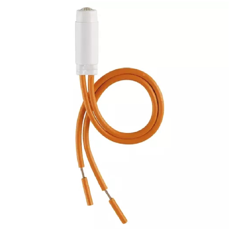 UNIDAD DE SEÑALIZACION LED 120V 0,2 W COLOR AMBAR SERIE REF. 00936.120.R MARCA VIMAR